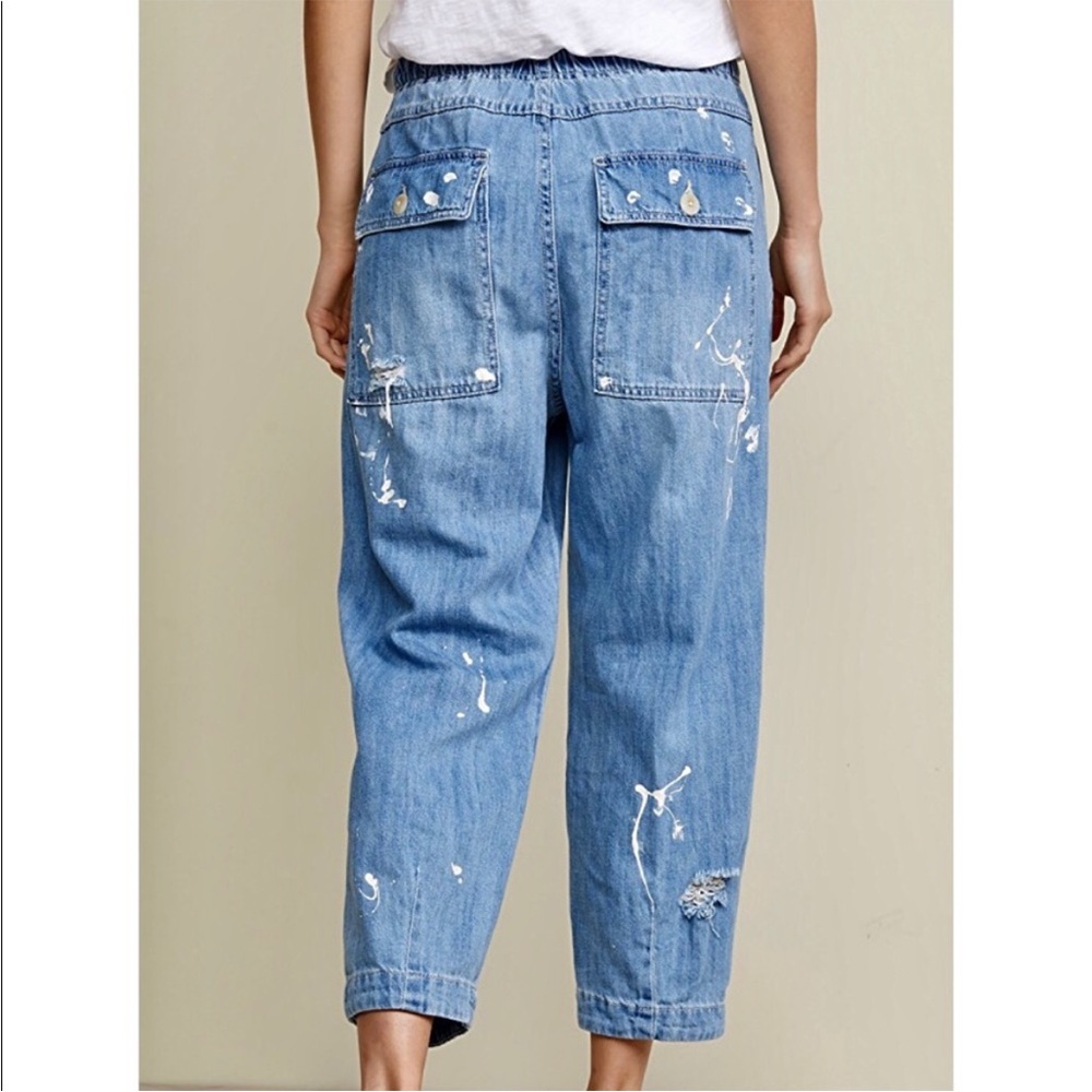 Free People Mixed Up Utility Jean - Picture 4 of 10